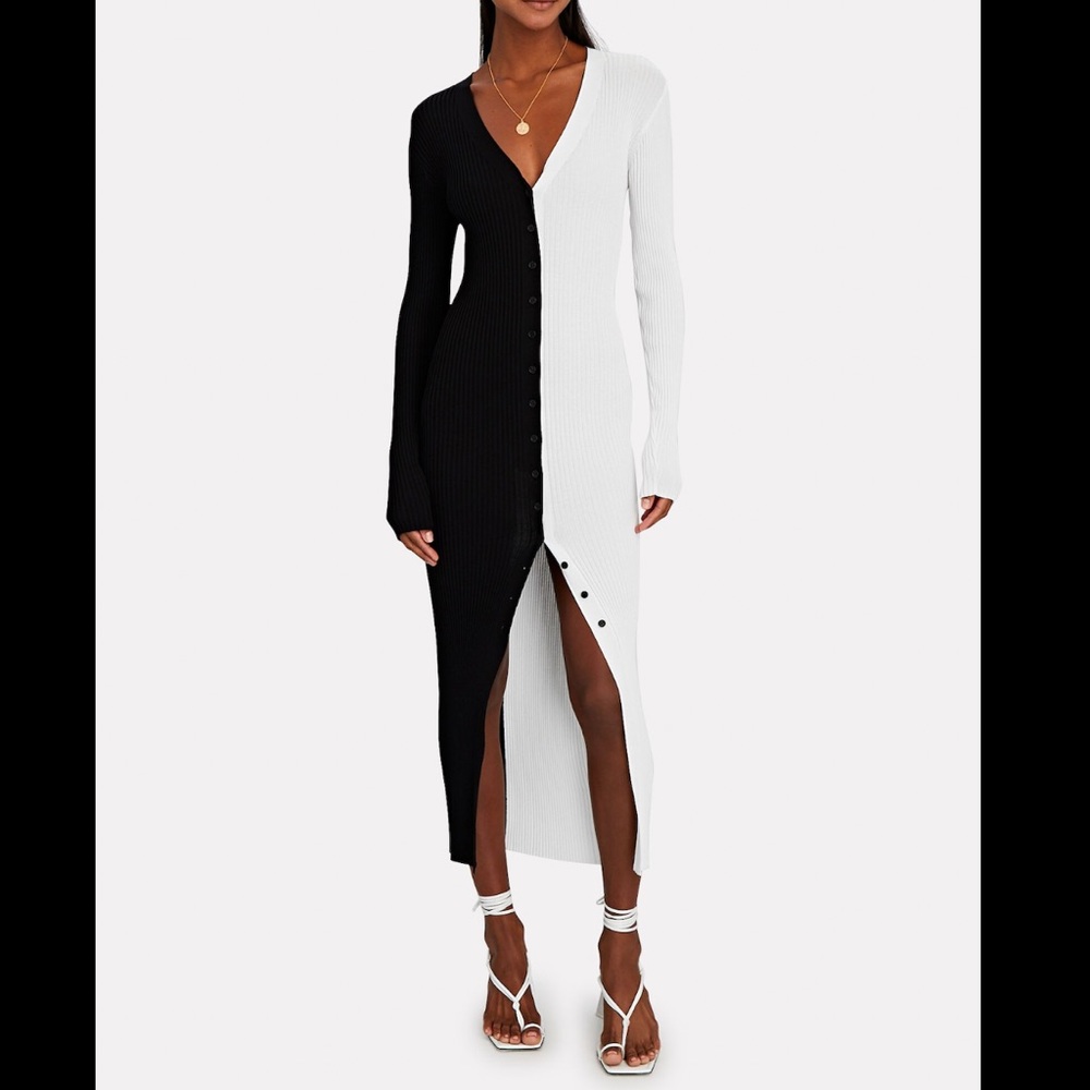 STAUD
Shoko Colorblock Sweater Dress